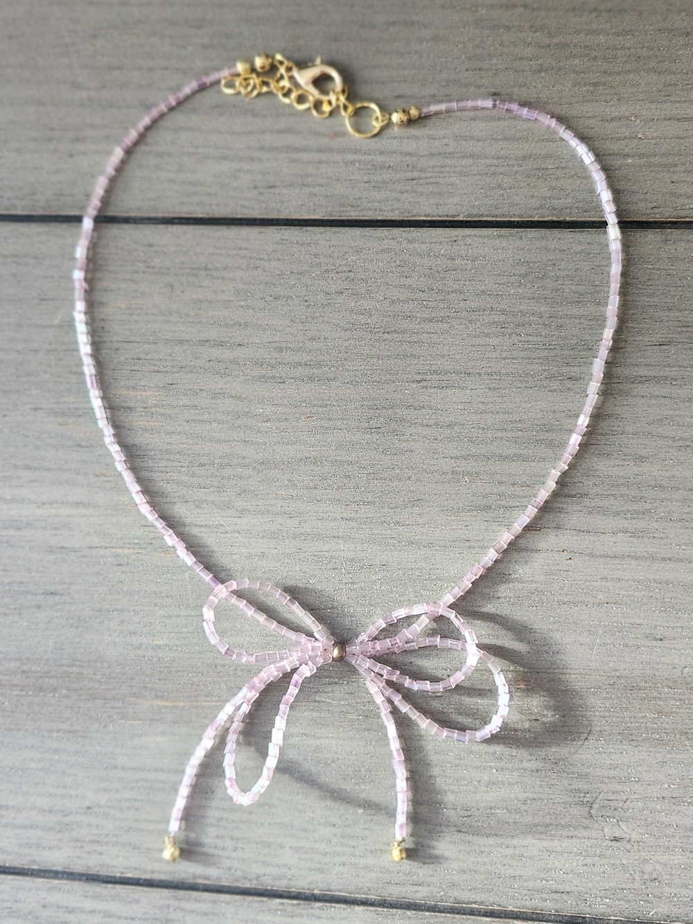 Pink Bow Choker Necklace Coquette Bow Jewlery